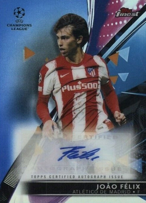 2021 Topps Finest UEFA Champions League Autographs Joao Felix #BAJF Soccer Card