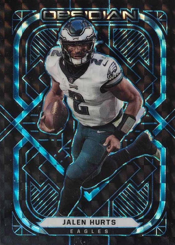 2021 Panini Obsidian Jalen Hurts #77 Football Card