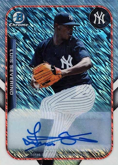 2015 Bowman Chrome Farm's Finest Minis Luis Severino #FFMLSE Baseball Card