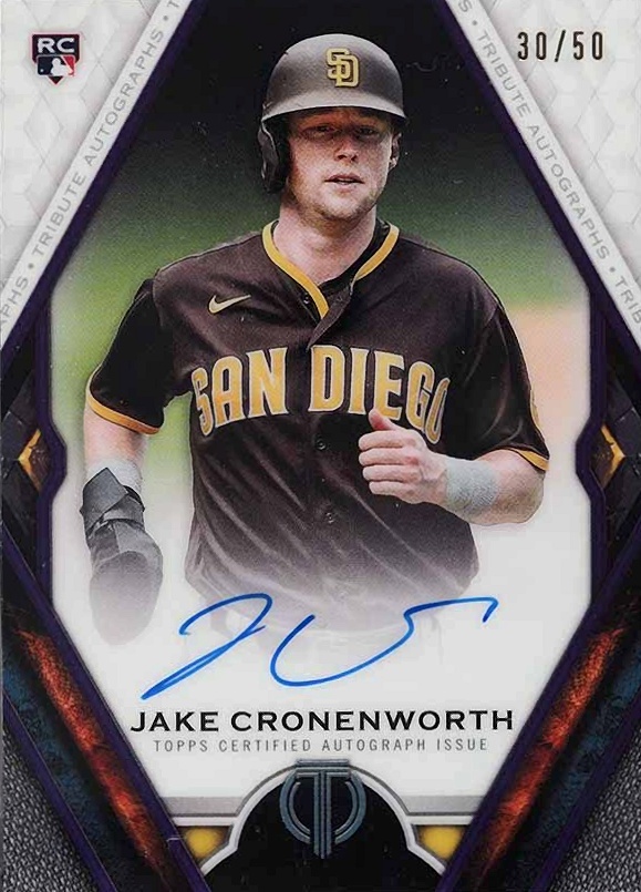 2021 Topps Tribute Tribute Autograph Jake Cronenworth #JCR Baseball Card