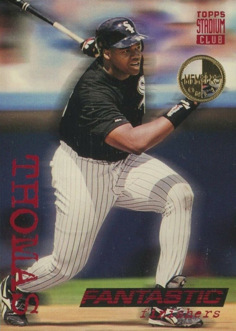 1994 Stadium Club Frank Thomas #718 Baseball Card