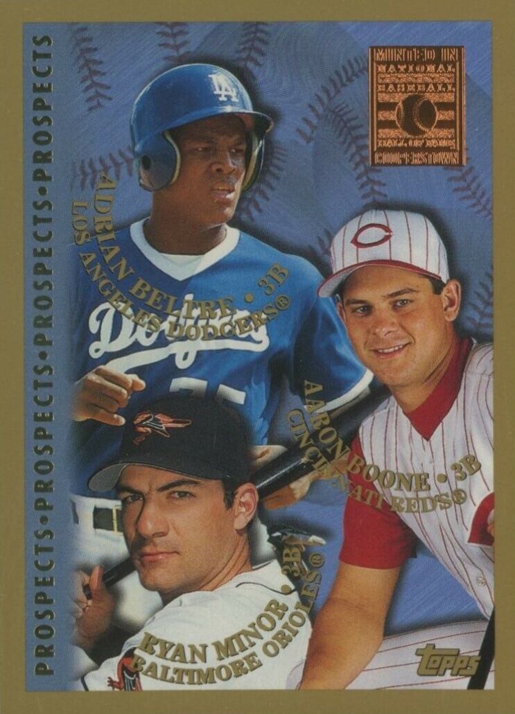 1998 Topps Adrian Beltre/Aaron Boone/Ryan Minor #254 Baseball Card