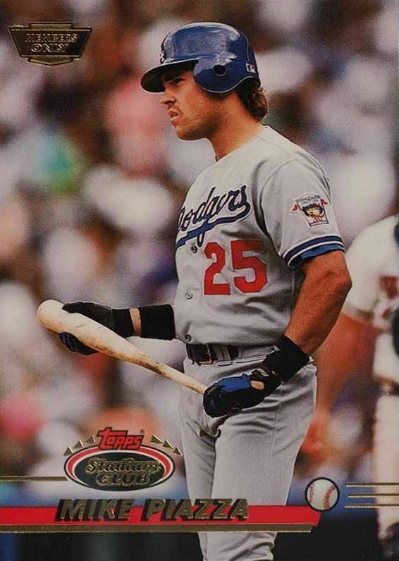 1993 Stadium Club Mike Piazza #585 Baseball Card