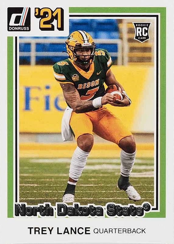 2021 Panini Chronicles Draft Picks Trey Lance #34 Football Card