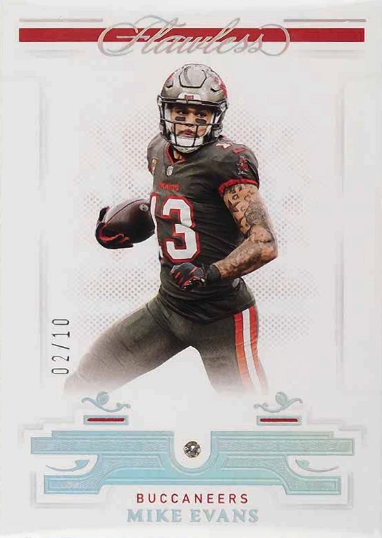 2021 Panini Flawless Mike Evans #52 Football Card