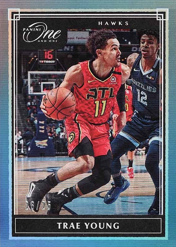 2019 Panini One and One Trae Young #2 Basketball Card