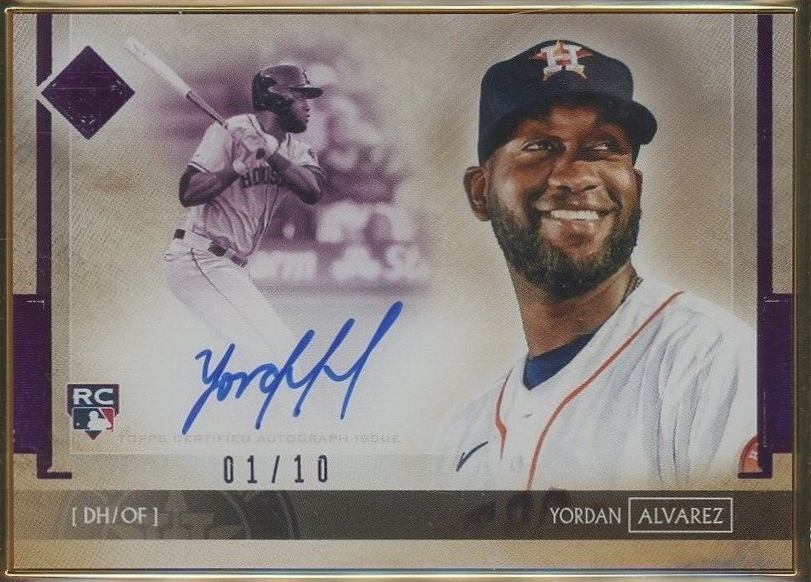 2020 Topps Transcendent Collection Autographs Yordan Alvarez #YA Baseball Card