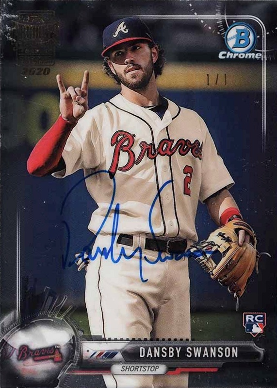 2020 Topps Archives Signature Series Active Dansby Swanson #86 Baseball Card