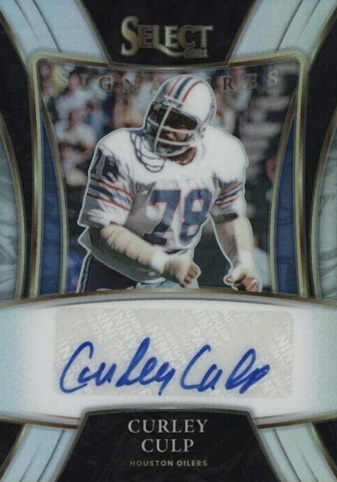 2021 Panini Select Select Signatures Prizm Curley Culp #SSPCCU Football Card