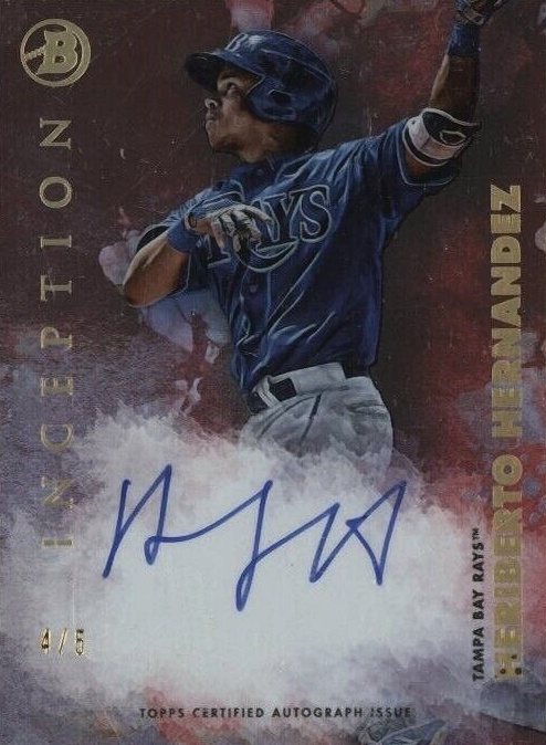 2021 Bowman Inception Autographs Heriberto Hernandez #PAHH Baseball Card