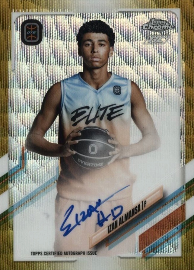 2021 Topps Chrome Overtime Elite Autographs Izan Almansa #CAIA2 Basketball Card