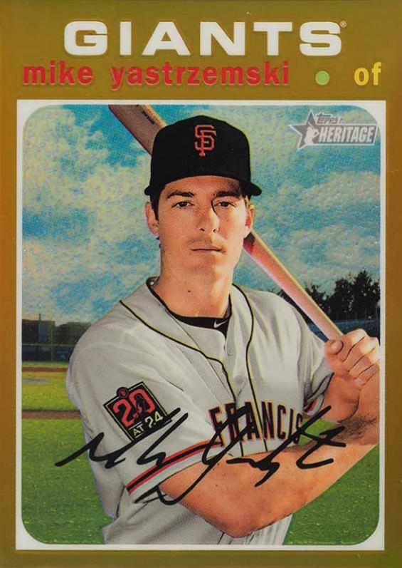 2020 Topps Heritage Mike Yastrzemski #426 Baseball Card