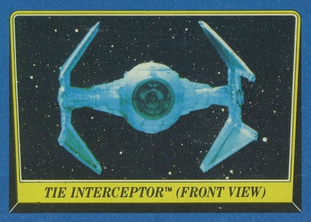 1983 Star Wars Return of the Jedi Tie Interceptor #217 Non-Sports Card