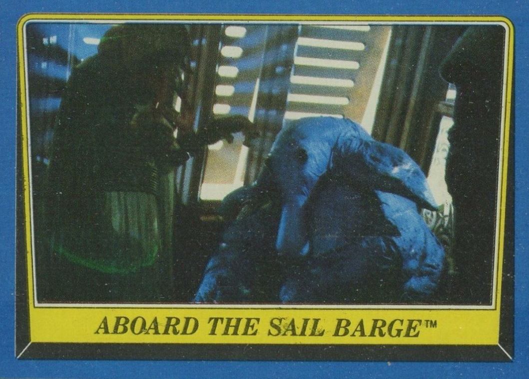 1983 Star Wars Return of the Jedi Aboard the Sail Barge #176 Non-Sports Card