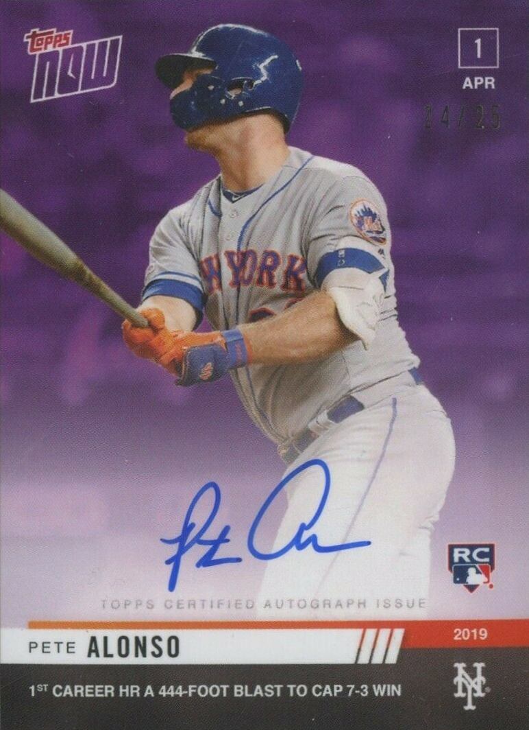 2019 Topps Now Pete Alonso #32C Baseball Card