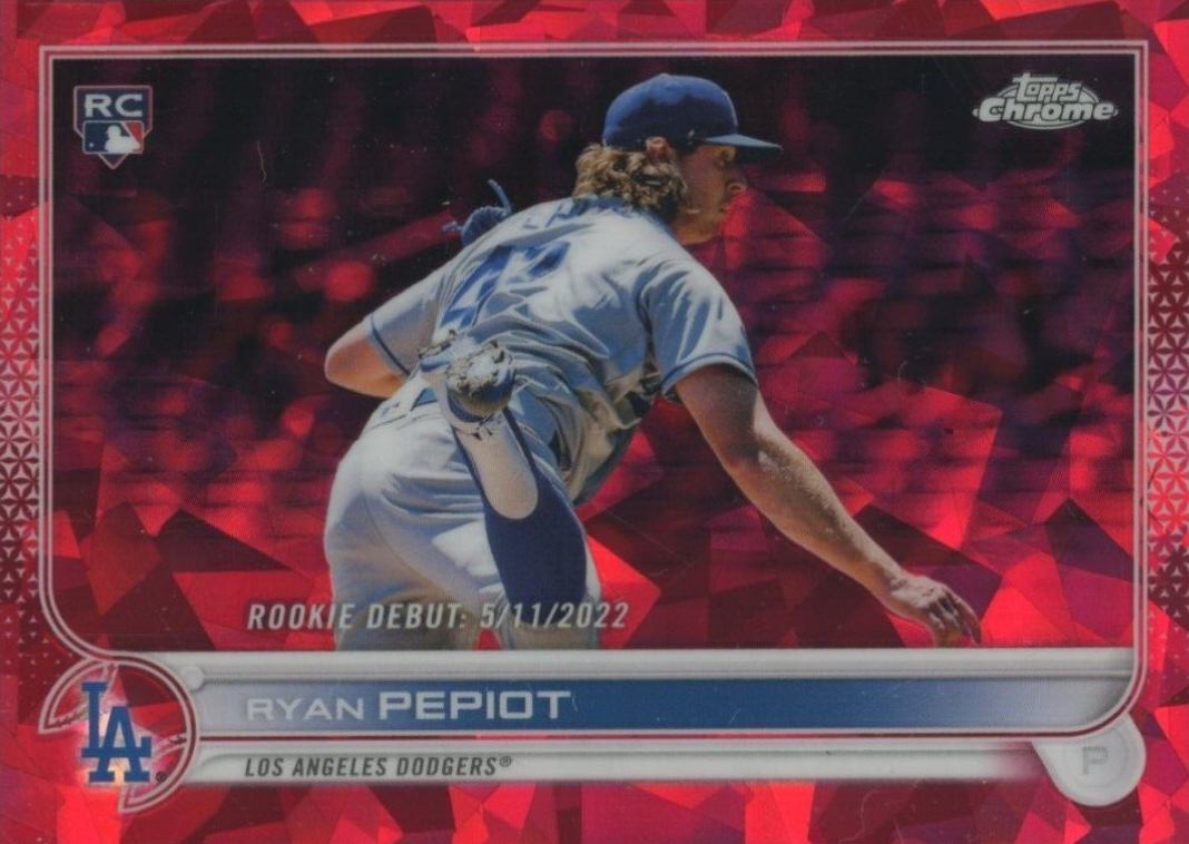 2022 Topps Chrome Update Sapphire Edition Ryan Pepiot #258 Baseball Card