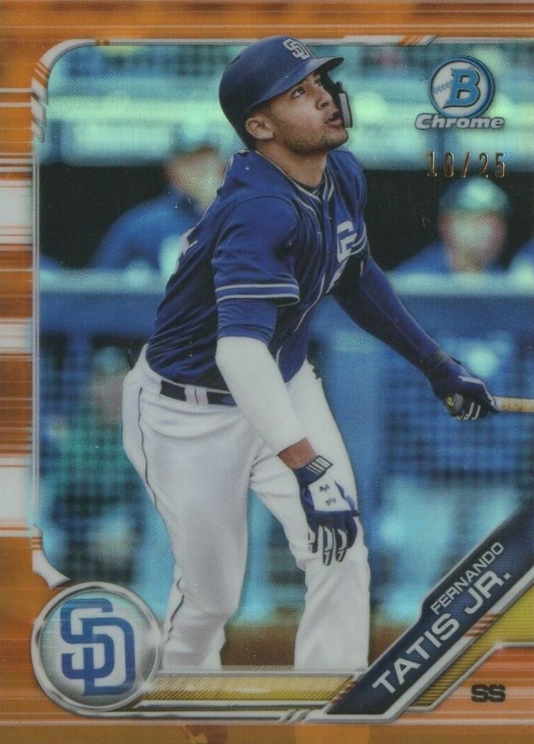 2019 Bowman Prospects Chrome Fernando Tatis Jr. #25 Baseball Card