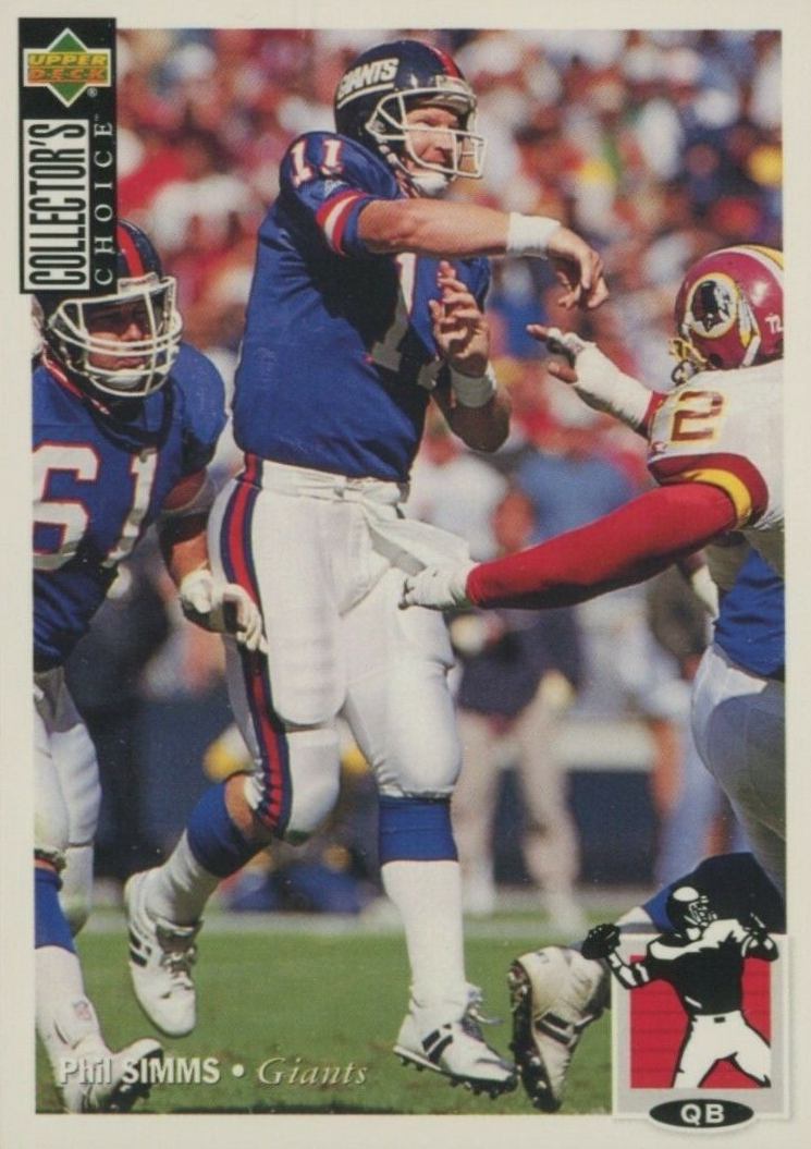 1994 Collector's Choice Phil Simms #233 Football Card