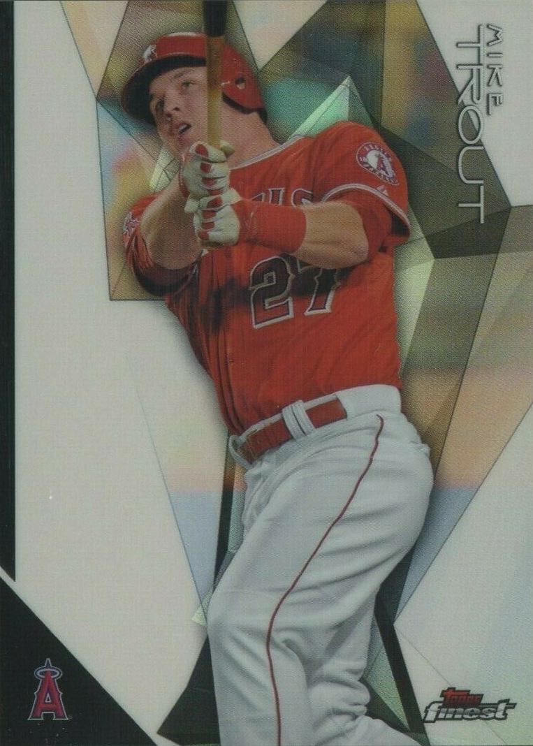 2015 Finest Mike Trout #68 Baseball Card