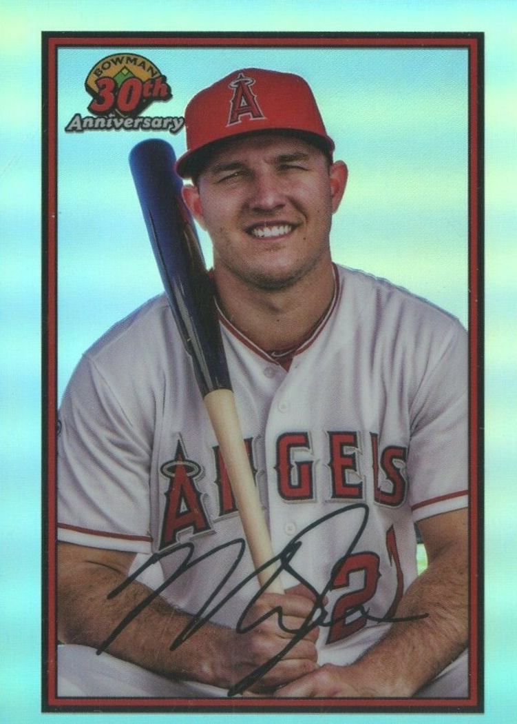 2019 Bowman 30th Anniversary Chrome Mike Trout #MT Baseball Card