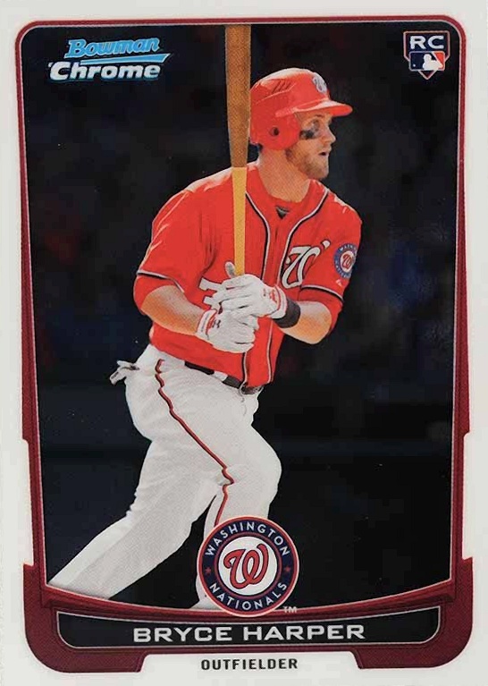 2012 Bowman Chrome Draft Bryce Harper #10 Baseball Card