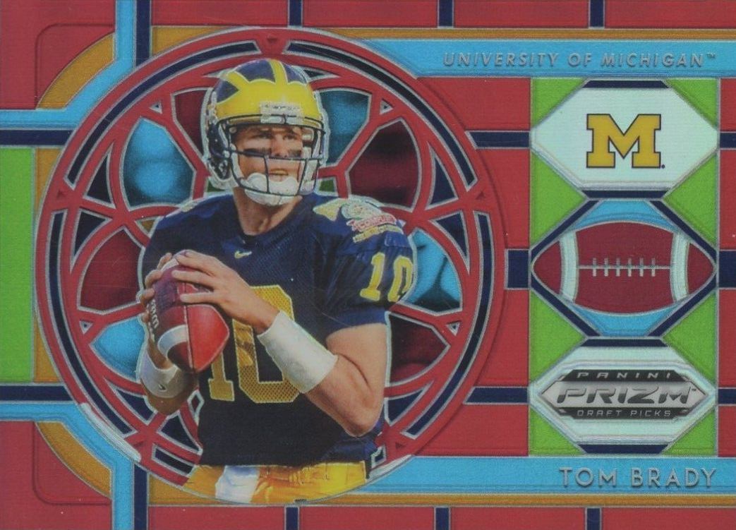 2019 Panini Prizm Draft Picks Tom Brady #100 Football Card