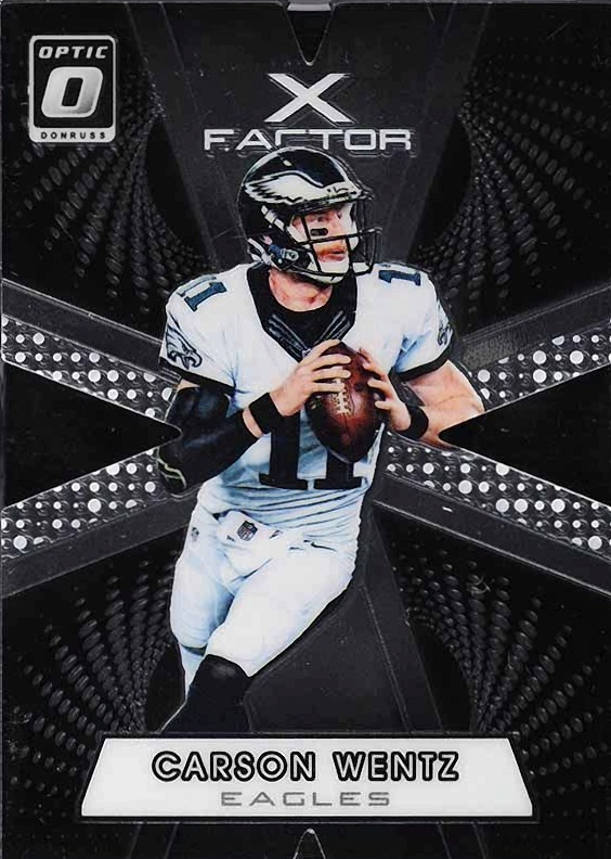 2016 Panini Donruss Optic X-Factor Carson Wentz #6 Football Card