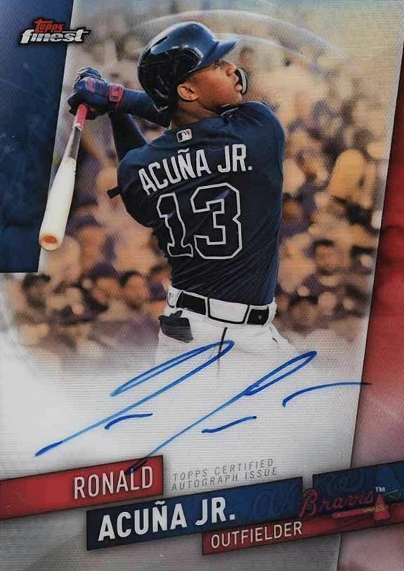 2019 Finest Autographs Ronald Acuna Jr. #FA-RAJ Baseball Card