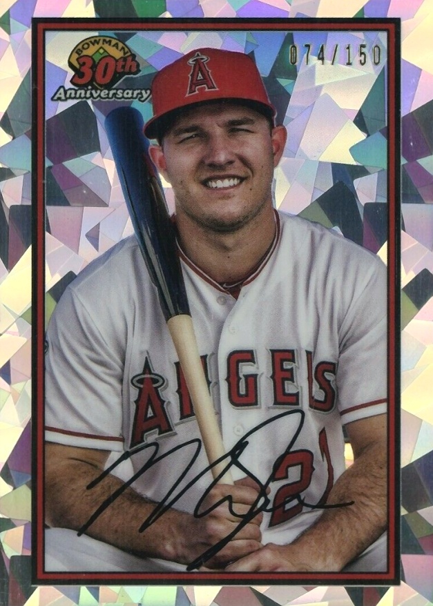 2019 Bowman 30th Anniversary Chrome Mike Trout #MT Baseball Card