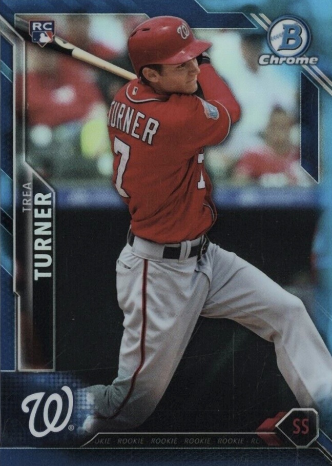 2016 Bowman Chrome Trea Turner #51 Baseball Card