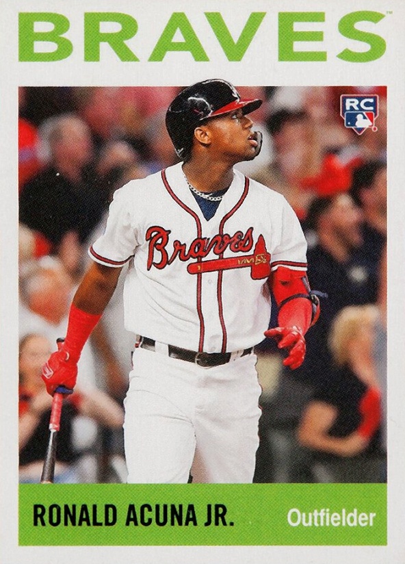 2018 Topps Throwback Thursday Ronald Acuna Jr. #209 Baseball Card