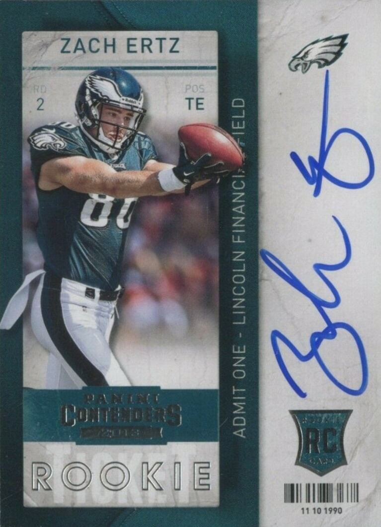 2013 Panini Contenders Zach Ertz #240 Football Card