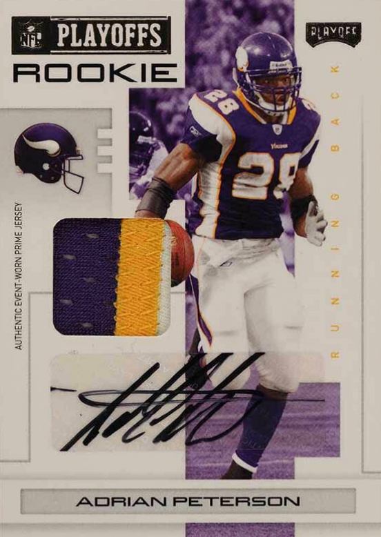 2007 Playoff NFL Playoffs Adrian Peterson #101 Football Card