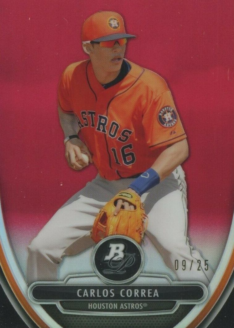 2013 Bowman Platinum Chrome Prospects Carlos Correa #23 Baseball Card