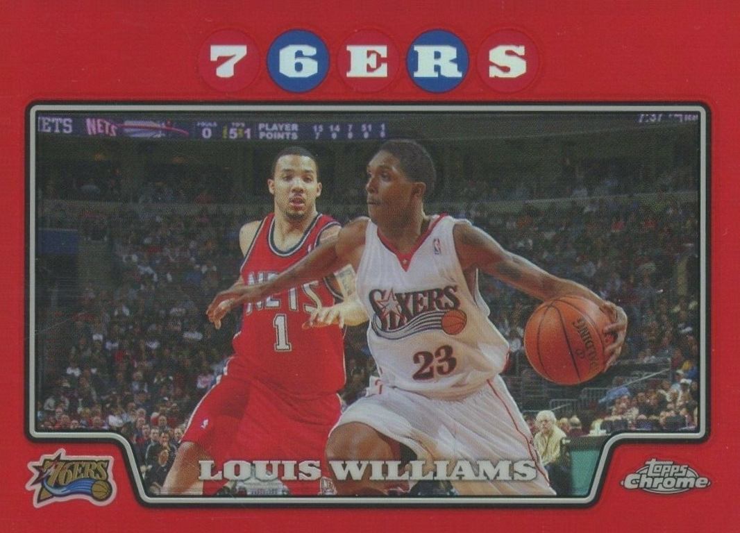 2008 Topps Chrome Louis Williams #122 Basketball Card