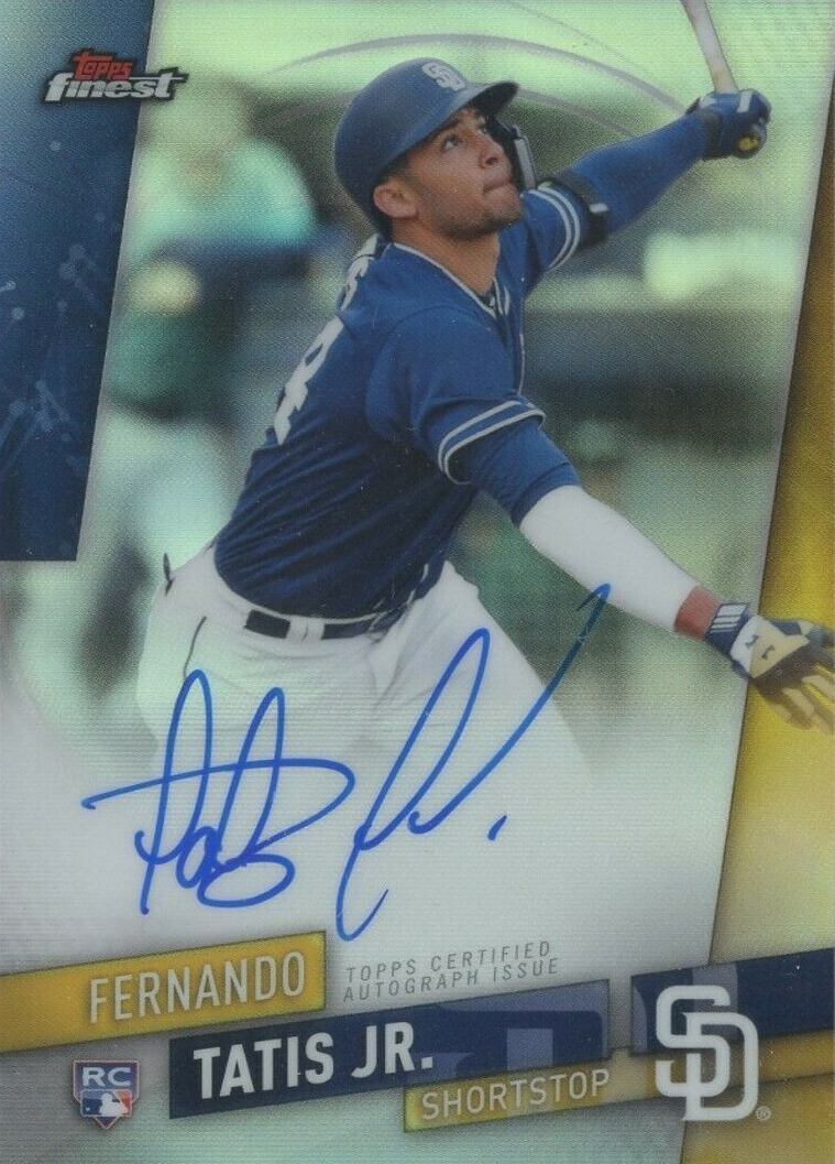 2019 Finest Autographs Fernando Tatis Jr. #FA-FTJ Baseball Card