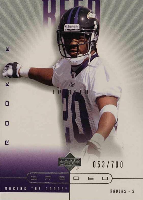 2002 Upper Deck Graded Ed Reed #143 Football Card