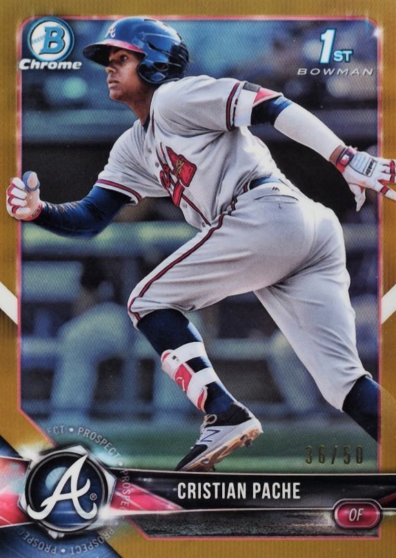 2018 Bowman Prospects Chrome Cristian Pache #46 Baseball Card