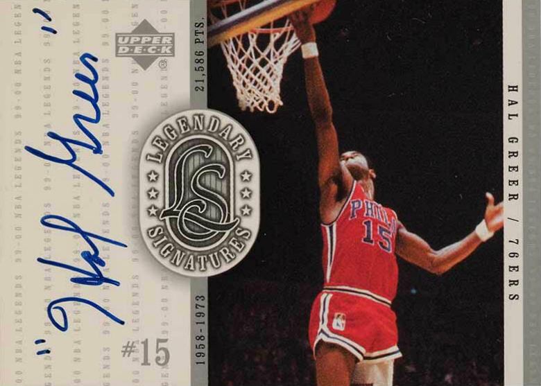 2000 Upper Deck Legends Legendary Signatures Hal Greer #HG Basketball Card