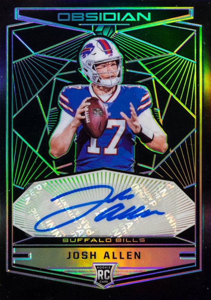 2018 Panini Obsidian Rookie Autographs Josh Allen #RKAJA Football Card