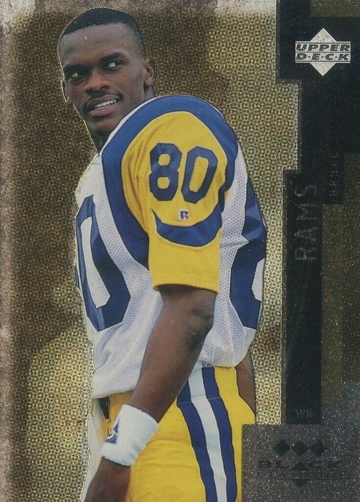 1998 Upper Deck Black Diamond Isaac Bruce #20 Football Card