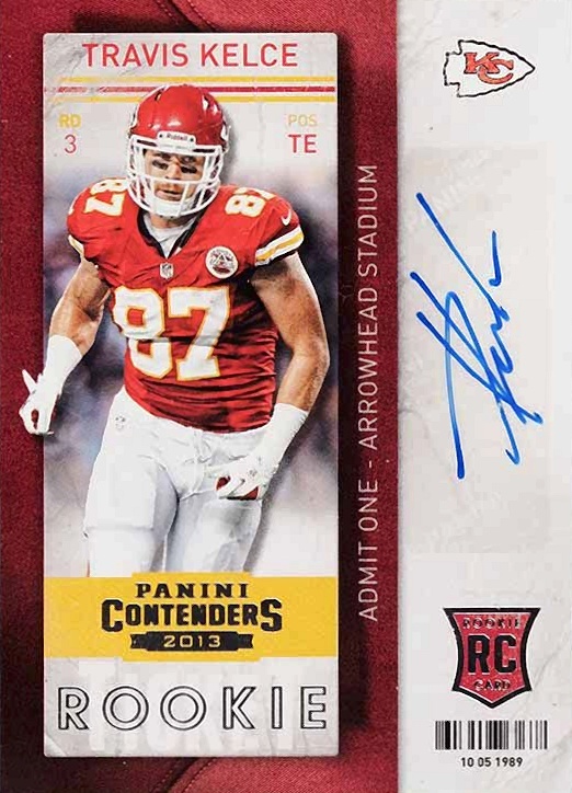 2013 Panini Contenders Travis Kelce #187 Football Card