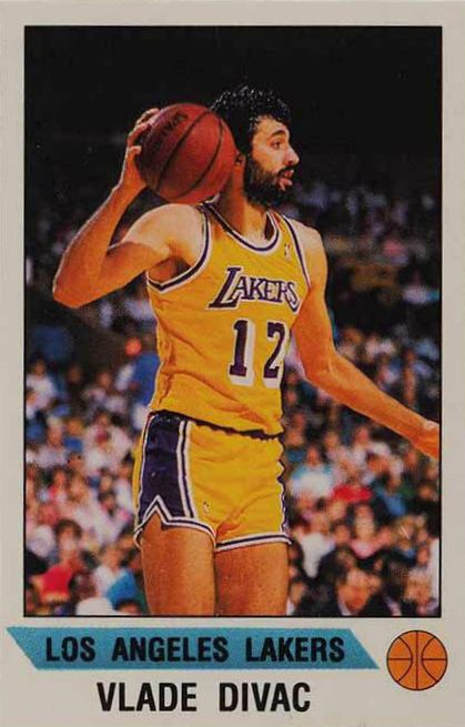 1990 Panini Sticker Vlade Divac #3 Basketball Card