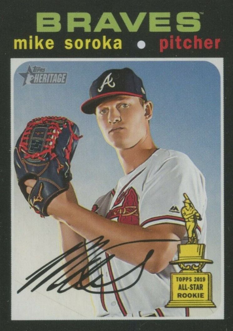 2020 Topps Heritage Mike Soroka #245 Baseball Card