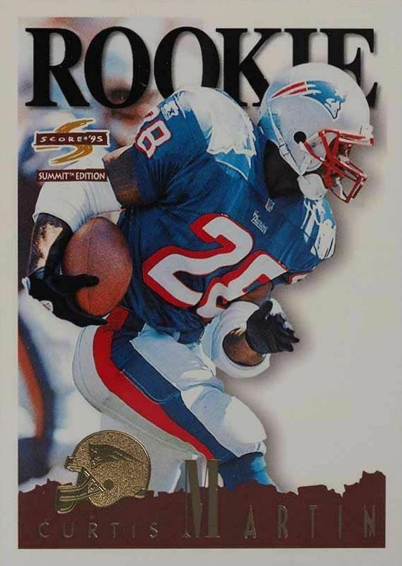 1995 Summit Curtis Martin #166 Football Card