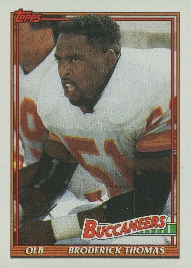 1991 Topps Broderick Thomas #501 Football Card