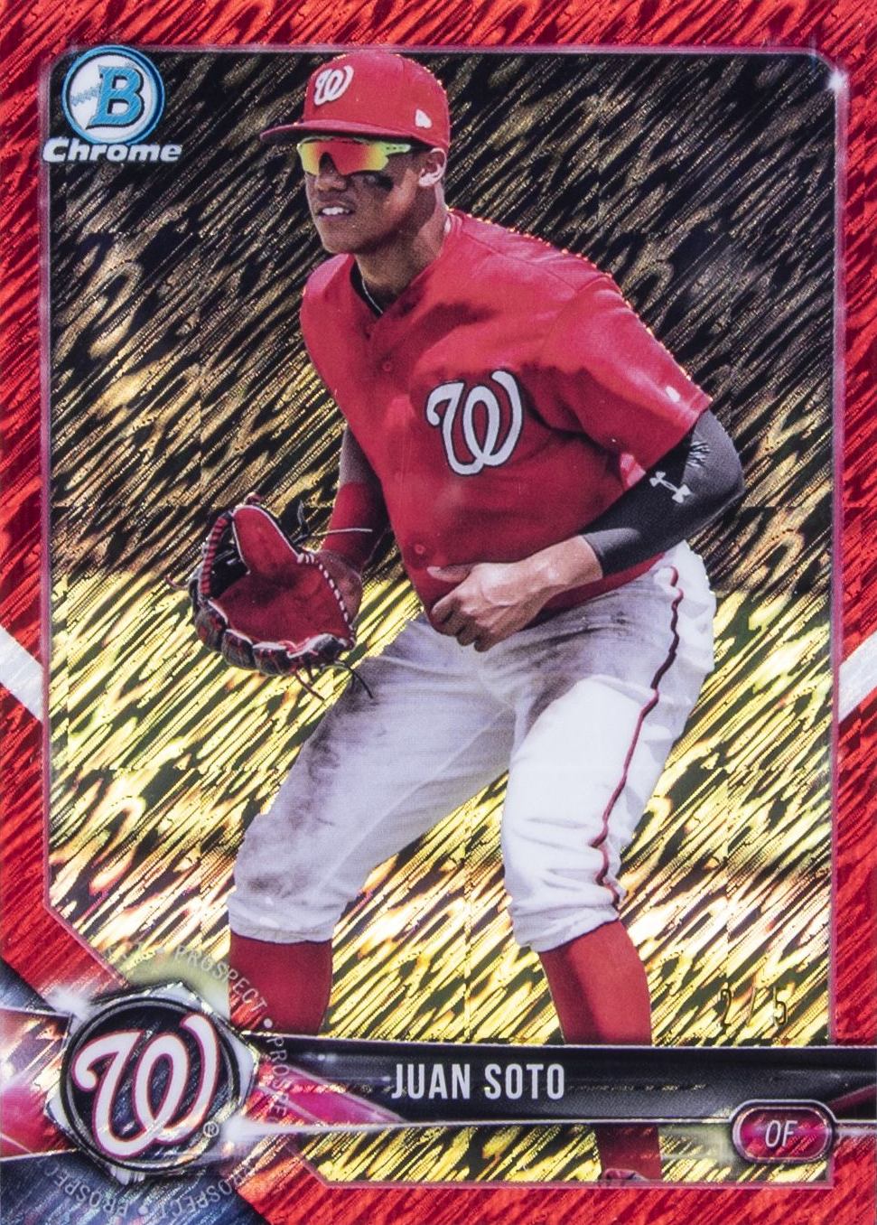 2018 Bowman Prospects Chrome Juan Soto #52 Baseball Card