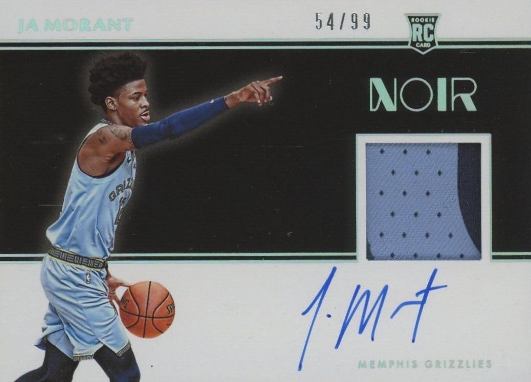 2019 Panini Noir Ja Morant #354 Basketball Card