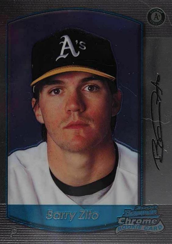 2000 Bowman Chrome Barry Zito #419 Baseball Card