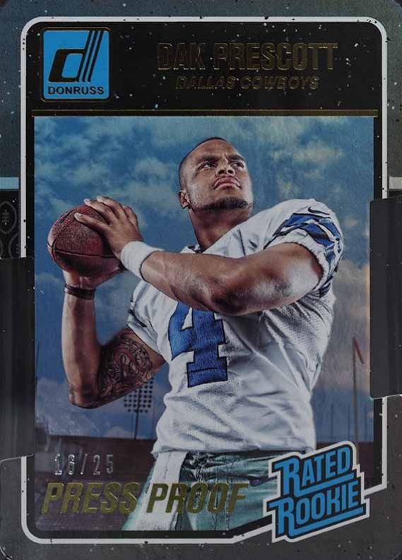 2016 Panini Donruss Dak Prescott #362 Football Card